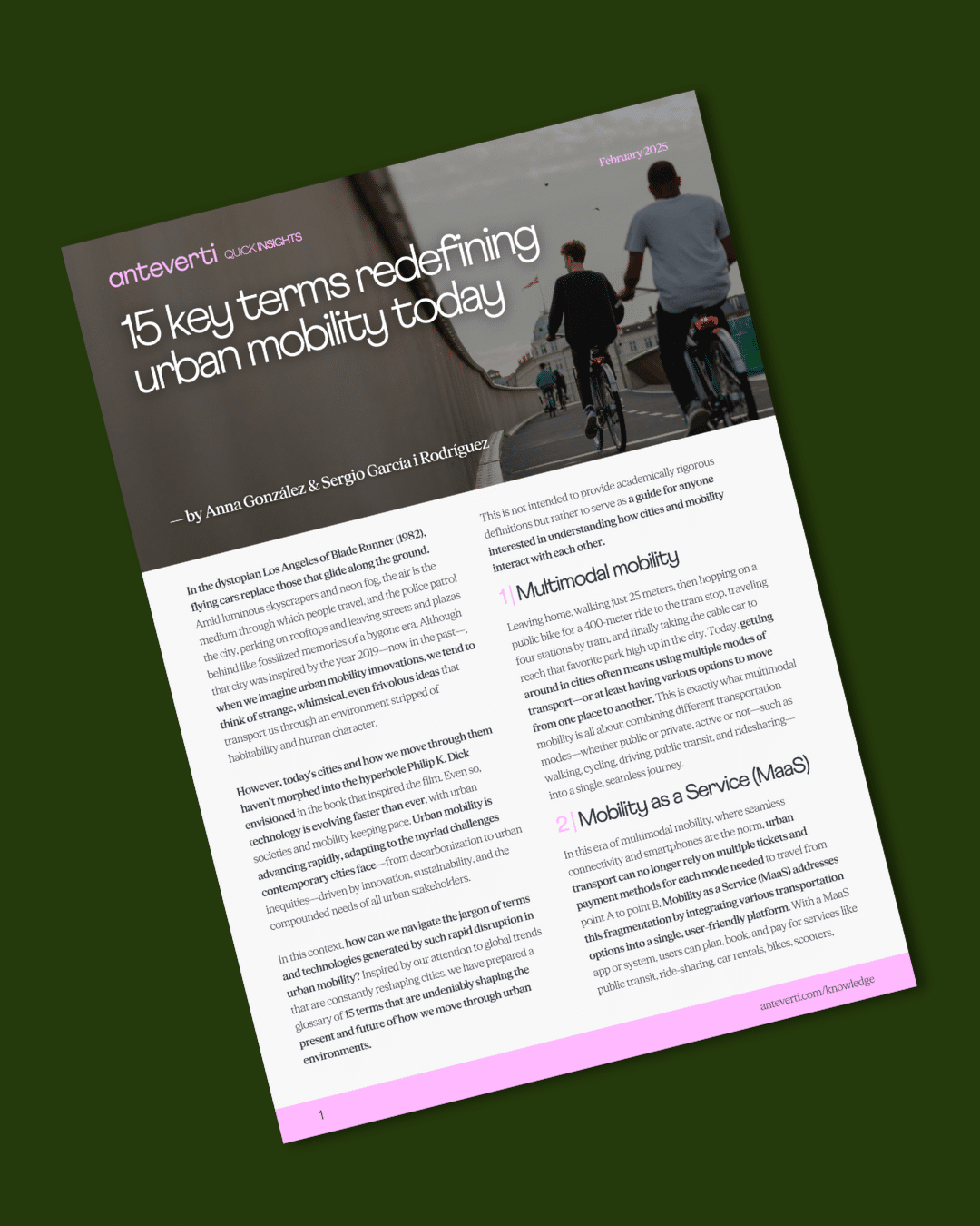 15 termes clau que redefineixen la mobilitat urbana avui dia