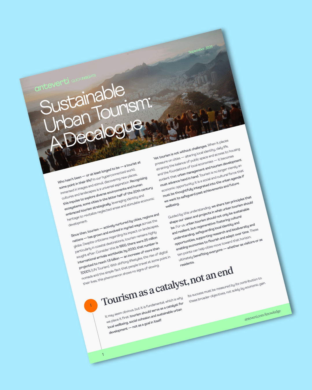 Cap a un turisme urbà sostenible: el nostre decàleg