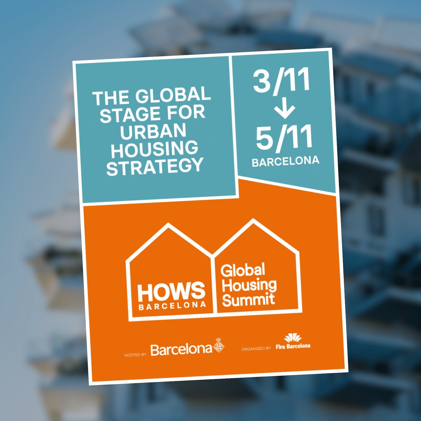 HOWS — Housing World Summit: Anteverti will curate the inaugural programme for Ajuntament de Barcelona and Fira Barcelona